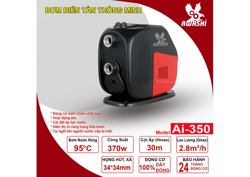 Bơm tăng áp biến tần Awashi AI-350 (370w)