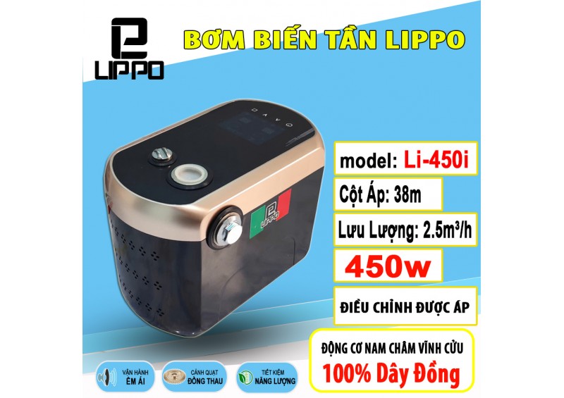 Bơm tăng áp biến tần Lippo 450w