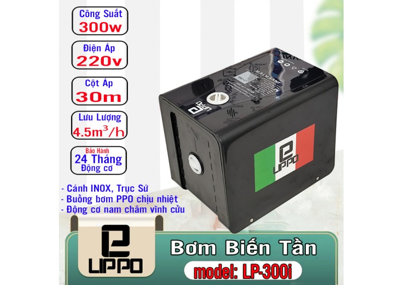 Bơm tăng áp biến tần Lippo 300w