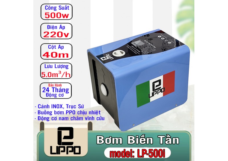 Bơm tăng áp biến tần Lippo 500w