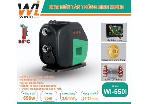 Bơm tăng áp biến tần Winde series Wi-550i (550w)